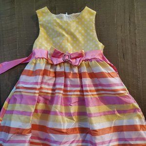 Multi-Colored Sleeveless girls' dress